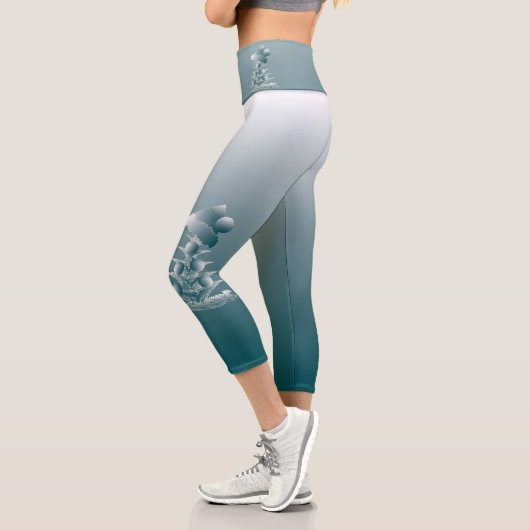 Leggings Capri Sapin de Noël (Gauche)