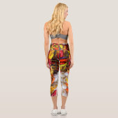 Leggings Capri Saveurs méditerranéennes (Verso)