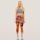 Leggings Capri Saveurs méditerranéennes (Recto)