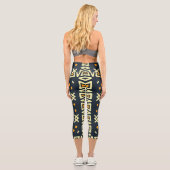 Leggings Capri Schawl Design : Carré indien Batik. (Verso)