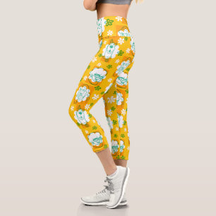 Leggings Capri Scooby-Doo Modèle floral de caractère