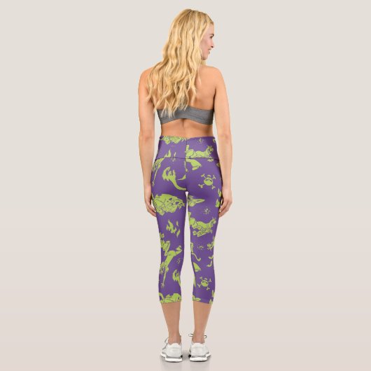 Leggings Capri Scooby-Doo | Shaggy & Scooby Running Scared (Verso)