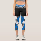 Leggings Capri Scotland & Lion, Scottish Flag mode / Fitness (Recto)