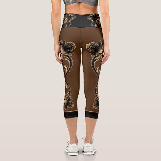 Leggings Capri Scroll Ornamental (Verso)