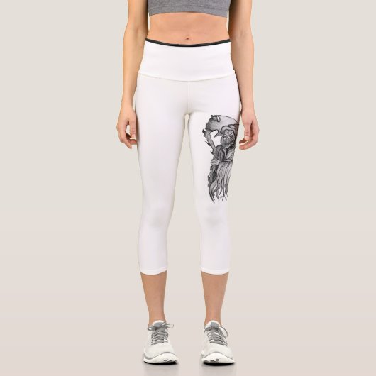Leggings Capri Scythe man - La Mort, Faucheuse Grim (Recto)