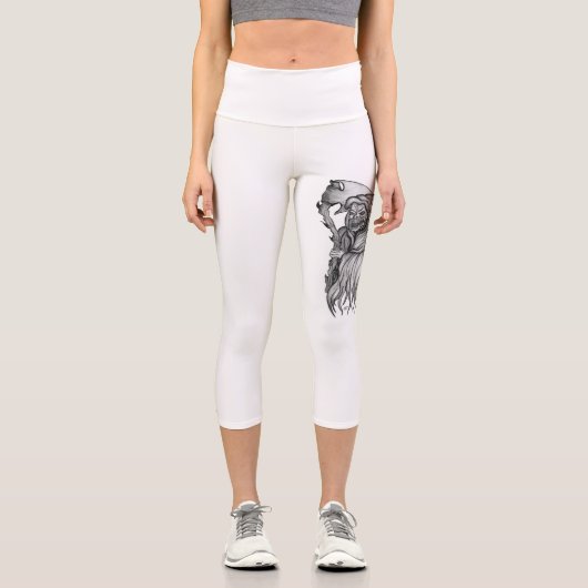 Leggings Capri Scythe man - La Mort, Faucheuse Grim (Recto)