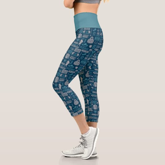 Leggings Capri Seinfeld | Motif de mème (Gauche)