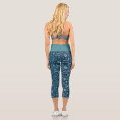 Leggings Capri Seinfeld | Motif de mème (Verso)