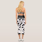 Leggings Capri Séparateur de points noirs (Verso)