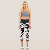 Leggings Capri Séparateur de points noirs (Recto)