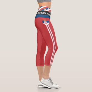 Leggings Capri Serbie & Serbe Drapeau mode, Fitness, Casquette sp