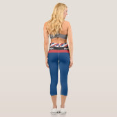 Leggings Capri Serbie & Serbie Drapeau mode, Fitness, Sports (Verso)