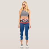 Leggings Capri Serbie & Serbie Drapeau mode, Fitness, Sports (Recto)