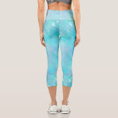 Leggings Capri Série Conception de Galaxie Peinte 8 (Verso)