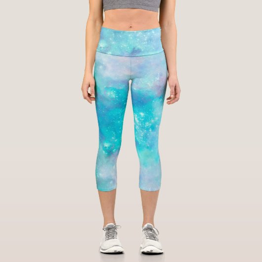 Leggings Capri Série Conception de Galaxie Peinte 8 (Recto)