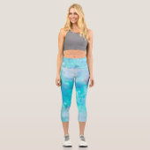 Leggings Capri Série Conception de Galaxie Peinte 8 (Recto)