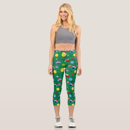 Leggings Capri Sesame Street Christmas Tree Motif (Recto)