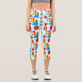 Leggings Capri Sesame Street Noël Présente Motif (Recto)