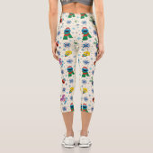 Leggings Capri Sesame Street Noël Snowflake Motif (Verso)