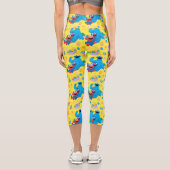 Leggings Capri Sesame Street Pâques Motif de panier (Verso)