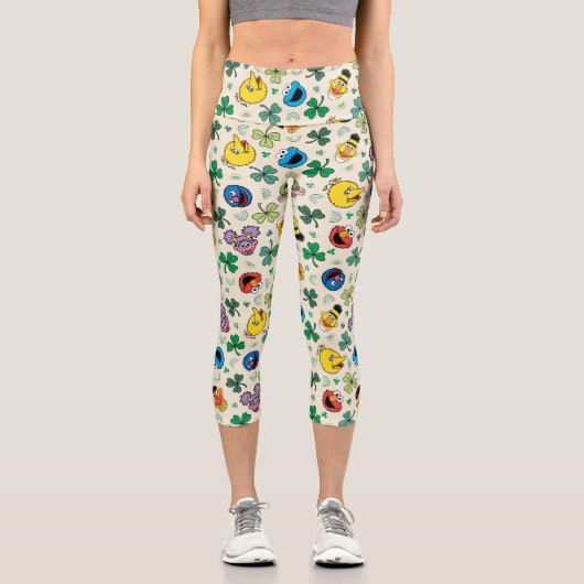 Leggings Capri Sesame Street St. Patrick's Day Motif (Recto)