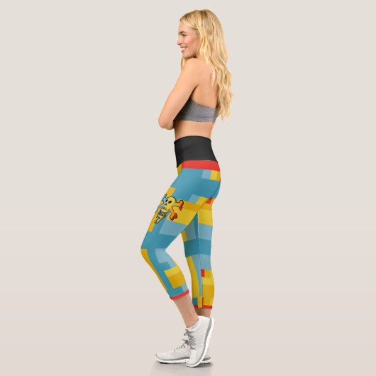 LEGGINGS CAPRI SEVEN SKULL BY MASANSER PIXELAT (Gauche)