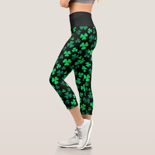 Leggings Capri Shamrock Clover Irlande Irlandais tendance Vert &  (Gauche)