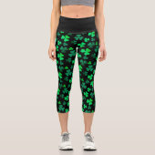 Leggings Capri Shamrock Clover Irlande Irlandais tendance Vert &  (Recto)
