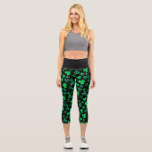 Leggings Capri Shamrock Clover Irlande Irlandais tendance Vert &  (Recto)