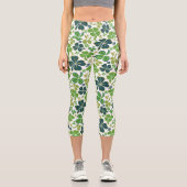 Leggings Capri Shamrock de trèfle vert Motif Saint Patrick`s Day (Recto)