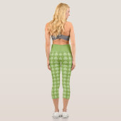 Leggings Capri Shamrock de verdure Clover Pois Patrick's Day (Verso)