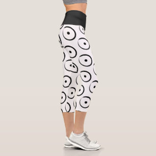 Leggings Capri Signe astrologique du Soleil - Cercle Zen Bouddhis