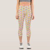 Leggings Capri Signe de paix hippie (Recto)