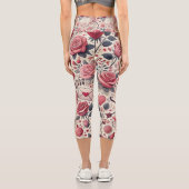 Leggings Capri Signé d'une rose (Verso)