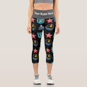 Leggings Capri Signer les patchs Capris haut taille (Recto)