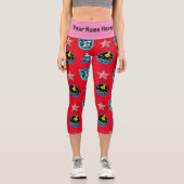 Leggings Capri Signer les patchs Capris haut taille (Recto)