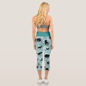 Leggings Capri silhouette requin requin pente de baleine Éperche  (Verso)