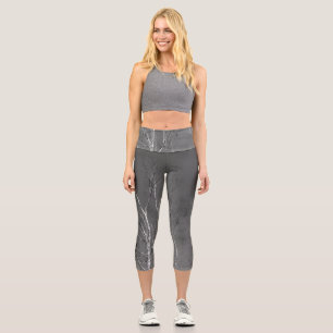 Leggings Capri Silhouettes de bouleau foncé 1