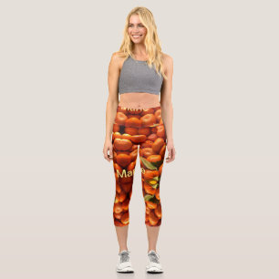 Leggings Capri Simple fruit orange ajouter nom minimal personnali