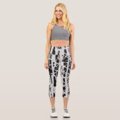 Leggings Capri Simple Noir & Blanc (Recto)