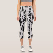 Leggings Capri Simple Noir & Blanc (Recto)