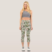 Leggings Capri Simple Sage Green Easter Eggs Lavender Nest (Recto)