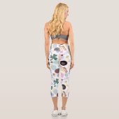 Leggings Capri singe et motif musical (Verso)