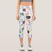 Leggings Capri singe et motif musical (Recto)