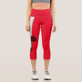 Leggings Capri SIREN SCUBA - Drapeau rouge/plongée, Légendes cour (Recto)