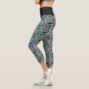 Leggings Capri Skater Girl Supergirl Coeurs S-Shield