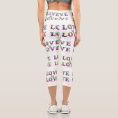 Leggings Capri SlipperyJoe amour est l'amour goutte à goutte de f (Verso)