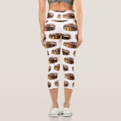 Leggings Capri SlipperyJoe's decadent donut covered thick glossy (Verso)