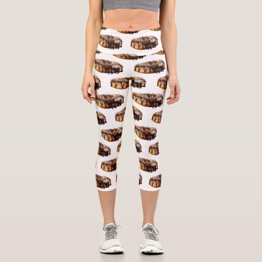 Leggings Capri SlipperyJoe's decadent donut covered thick glossy (Recto)