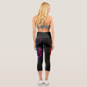 Leggings Capri SlipperyJoe's fumée vif arc-en-ciel célébré (Verso)